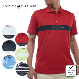 【正規販売店】[TOMMY HILFIGER GOLF] エッセンシャル 半袖シャツ ゴルフウェア Tシャツ メンズ ゴルフ シャツ 吸水速乾 通気性 涼しい 速乾 清涼感 UVカット 紫外線 日よけ 日焼け防止 トミー ヒルフィガー ゴルフ THMA422 ヤマニゴルフ