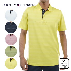 【50%OFF】【正規販売店】[Tommy Hilfiger Golf] シャドーロゴ 半袖ポロシャツ ゴルフウェア ポロシャツ メンズ ゴルフ シャツ 吸水速乾 通気性 涼しい 速乾 清涼感 UVカット 紫外線 日よけ 日焼け防止 抗菌防臭 防臭 トミー ヒルフィガー ゴルフ THMA436 ヤマニゴルフ