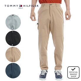 【30%OFF】【正規販売店】[TOMMY HILFIGER GOLF] 撥水　リラックステーパードパンツ ゴルフウェア パンツ ボトムス メンズ ゴルフ ウェア 撥水 ストレッチ ハイテンション スポーティー シンプル 長ズボン トミー・ヒルフィガー THMA487 ヤマニゴルフ