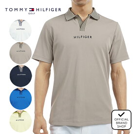【30%OFF】【正規販売店】[TOMMY HILFIGER GOLF] ビッグ鹿の子 スキッパーポロシャツ ゴルフウェア ポロシャツ メンズ ゴルフ シャツ 吸水速乾 通気性 涼しい 速乾 清涼感 UVカット 紫外線 日よけ 日焼け防止 トミー・ヒルフィガー THMA502 ヤマニゴルフ