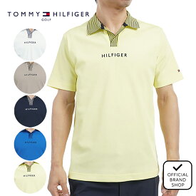 【30%OFF】【正規販売店】[TOMMY HILFIGER GOLF] ビッグ鹿の子 スキッパーポロシャツ ゴルフウェア ポロシャツ メンズ ゴルフ シャツ 吸水速乾 通気性 涼しい 速乾 清涼感 UVカット 紫外線 日よけ 日焼け防止 トミー・ヒルフィガー THMA502 ヤマニゴルフ
