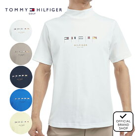 【30%OFF】【正規販売店】[TOMMY HILFIGER GOLF] マルチフラッグ 半袖モックネックシャツ ゴルフウェア Tシャツ メンズ ゴルフ シャツ 吸水速乾 通気性 涼しい 速乾 清涼感 UVカット 紫外線 日よけ 日焼け防止 トミー・ヒルフィガー THMA503 ヤマニゴルフ