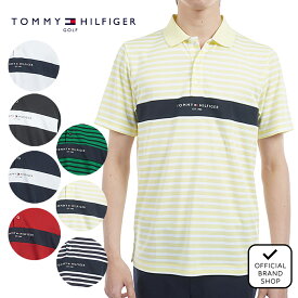 【正規販売店】[TOMMY HILFIGER GOLF] エッセンシャル 半袖ポロシャツ ゴルフウェア ポロシャツ メンズ ゴルフ シャツ 吸水速乾 通気性 涼しい 速乾 清涼感 UVカット 紫外線 日よけ 日焼け防止 抗菌防臭 トミー・ヒルフィガー THMA514 ヤマニゴルフ