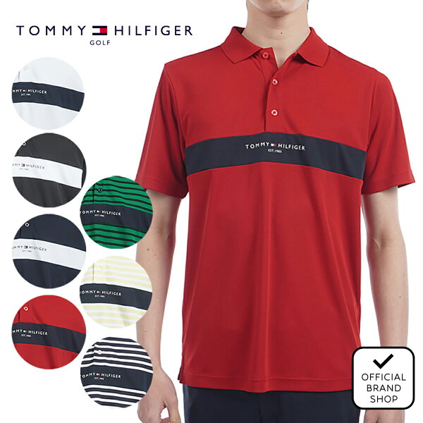 【50%OFF】【正規販売店】[Tommy Hilfiger Golf] エッセンシャル 半袖ポロシャツ ゴルフウェア ポロシャツ メンズ ゴルフ シャツ 吸水速乾 通気性 涼しい 速乾 清涼感 UVカット 紫外線 日よけ 日焼け防止 抗菌防臭 トミー・ヒルフィガー THMA514 ヤマニゴルフ