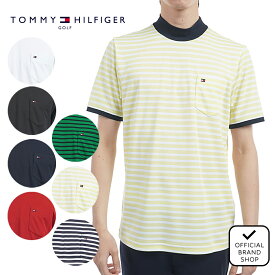 【30%OFF】【正規販売店】[TOMMY HILFIGER GOLF] エッセンシャル 半袖モックネックシャツ ゴルフウェア Tシャツ メンズ ゴルフ シャツ 吸水速乾 通気性 涼しい 速乾 清涼感 UVカット 紫外線 日よけ 日焼け防止 トミー・ヒルフィガー THMA515 ヤマニゴルフ
