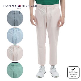 【30%OFF】【正規販売店】[TOMMY HILFIGER GOLF] サッカーストライプ イージーパンツ ゴルフウェア パンツ ボトムス メンズ ゴルフ ウェア ストレッチ ハイテンション おしゃれ 長ズボン 春夏 トミー・ヒルフィガー THMA521 ヤマニゴルフ