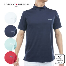 【30%OFF】【正規販売店】[Tommy Hilfiger Golf] ロゴジャガード 半袖モックネックシャツ ゴルフウェア Tシャツ メンズ ゴルフ シャツ 吸水速乾 通気性 涼しい 速乾 清涼感 抗菌防臭 防臭 防菌 UVカット 紫外線 トミー・ヒルフィガー THMA561 ヤマニゴルフ