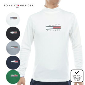 【正規販売店】[Tommy Hilfiger Golf] トミーフラッグ 長袖ハイネックシャツ ゴルフウェア Tシャツ メンズ ゴルフ シャツ 保温性 暖かい 防寒 かっこいい スポーティー ハイネック 長袖 秋冬 トミー ヒルフィガー ゴルフ THMA579 ヤマニゴルフ