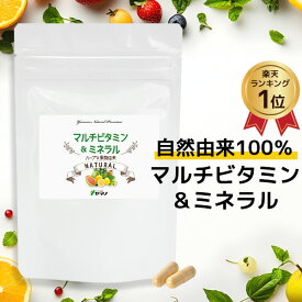 オールナチュラル 天然 マルチビタミン＆ミネラル サプリメント 無添加 約1ヶ月分 送料無料