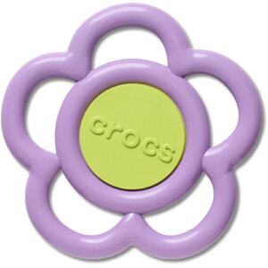�y�W�r�b�c�`���[��/���K �p�[�v�� �A���h �O���[�� �t�����[�zcrocs 26Q1 jibbitz charms Mega Purple and Green Flower 10017386