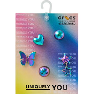 �y�W�r�b�c�`���[��/�C���f�B�Z���g ���^ 5 �p�b�N�zcrocs 26Q2 Jibbitz charms Iridescent Meta 5 Pack 10017494
