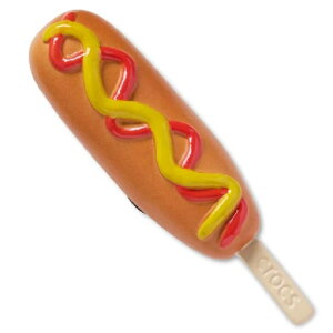 �y�W�r�b�c�`���[��/�R�[���h�b�O �f�B�b�v�g �C�� �P�`���b�v�zcrocs 26Q2 Jibbitz charms Corndog Dipped in Ketchup 10017820