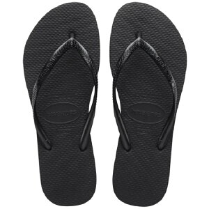 �y�r�[�`�T���_���z�y�X�����zhavaianas C/O �n���C�A�i�X �X���� Slim Black 4000030-0090 ���f�B�[�X�T���_�� �u���b�N