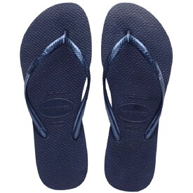 【ビーチサンダル】【スリム】havaianas C/O ハワイアナス スリム Slim Navy Blue 4000030-0555 レディースサンダル ネイビーブルー