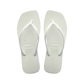 【ビーチサンダル】【スクエアトゥ】havaianas 23SS ハワイアナス スリム スクエア Slim Square White 4148301-0001 レディースサンダル ホワイト