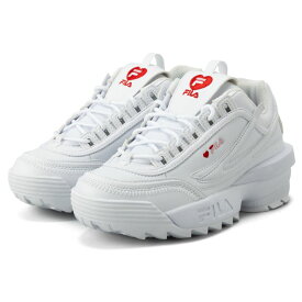 【送料無料】【ディスラプターII】【厚底スニーカー】FILA 23FW フィラ DISRUPTOR II EXP HEART WFW23040-155 レディーススニーカー White/Pink