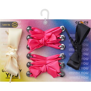 �y�W�r�b�c�`���[���z�y�N���b�N�X�p�A�N�Z�T���[�zcrocs 24FW �N���b�N�X �W�r�b�c�`���[�� ���{�� ���[�X �G�� �t�� �p�b�N Jibbitz charms Ribbon Lace Em Full 10013676 �A�N�Z�T���[