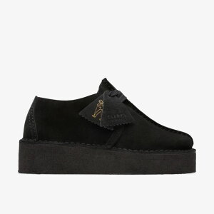 yZ[30%OFFzyzygbNEFbWzClarks W Trek Wedge. 26174019 Black Suede