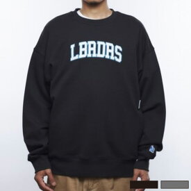 【送料無料】【全2色】【Mei Yong】【スウェット/クルー】Liberaiders 23.10.6 リベレイダース ファッション HEAVY WEIGHT LBRDRS CREWNECK 753102303 ブラック グレー