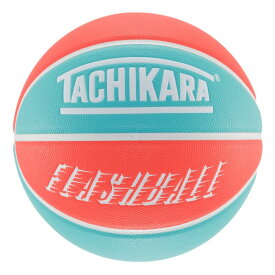 【タチカラ/7号球/フラッシュボール/バスケットボール/アウトドア用】TACHIKARA BASKETBLL FLASHBALL SB7-2033 ライトアクア/ホットレッド