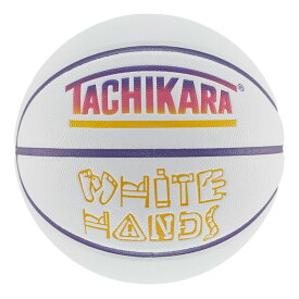 【タチカラ/7号球/ホワイトハンズ/バスケットボール/アウトドア用】TACHIKARA BASKETBALL WHITE HANDS SB7-2036 ホワイト/パープル/イエロー
