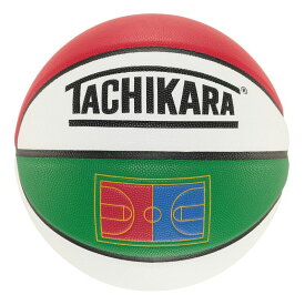 【タチカラ/7号球/ワールドコート/バスケットボール/アウトドア用】TACHIKARA BASKETBALL FA25 WORLD COURT SB7-2046 ホワイト/グリーン/レッド/ブルー/イエロー