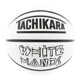【送料無料】【タチカラ/7号球/ホワイトハンズ/バスケットボール/アウトドア用】TACHIKARA BASKETBALL WHITE HANDS SB7-206 ホワイト/ブラック
