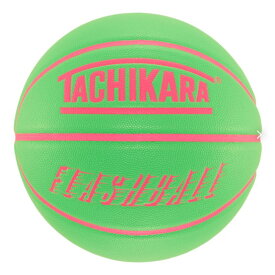 【タチカラ/7号球/フラッシュボール/バスケットボール/アウトドア用】TACHIKARA SP26 FLASHBALL SB7-2047 Neon Green / Hot Pink
