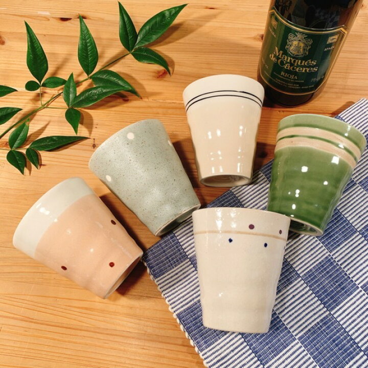 楽天市場】Zen 小粋 フリーカップ 5個セット 日本製 美濃焼 陶器 