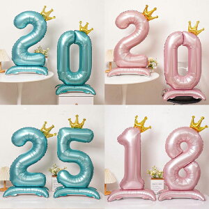 【6%OFFクーポン】2個セット クラウン付き 数字バルーン 誕生日 0-9 バルーン 1m 数字 風船 ナンバーバルーン 100cm ビッグサイズ パーティー 飾り付け 風船 飾り 自宅 家庭用 子供 女の子 男の子
