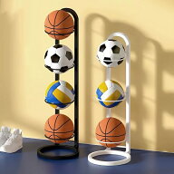 【送料無料】1個バスケットボール収納ラック 折りたたみ式 多層ボールラック サッカーボール・バレーボー…