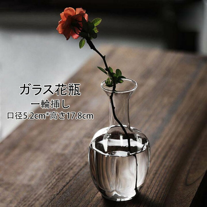 楽天市場】【送料無料】口径5.2cm*高さ17.8cm*底径5.5cm 花瓶 ガラス製 