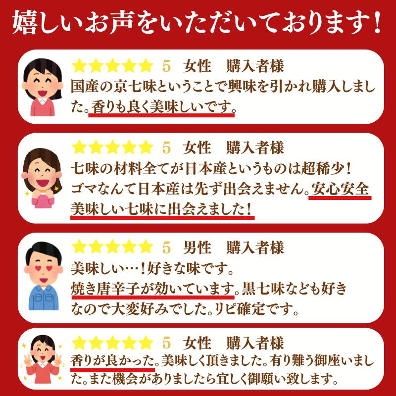 1000円ポッキリ 送料無料 国産 京七味 15g×1袋 山城屋 公式 伝統 七味 極上 七味唐辛子 とうがらし うどん そば 焼鳥 鍋物 味噌汁 豚汁 納豆 冷奴 漬物 ラーメン お好み焼き きんぴら 麻辣湯 一味 山椒 ごま 青のり - メイン画像 4
