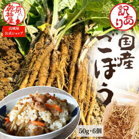 訳あり お徳用国産蒸しごぼう 50g 6袋 送料無料 山城屋 公式 伝統 ケース販売 まとめ買い 規格外品 蒸し製法 手間なし 便利 アク抜き済 皮むき済 国産 煮物 炒め物 食物繊維 ごぼう茶 サラダ ハンバーグ 炒め物 スープ 味噌汁