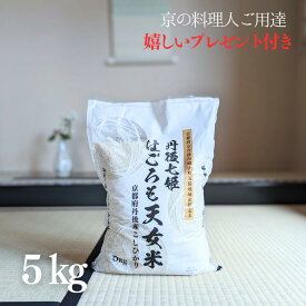 お米 5kg 京都 丹後産 コシヒカリ はごろも天女米 白米 5kg×1袋 京料理人ご用達 令和5年産 京都 グルメ ギフト 熨斗無料 嬉しいプレゼント付き 送料無料