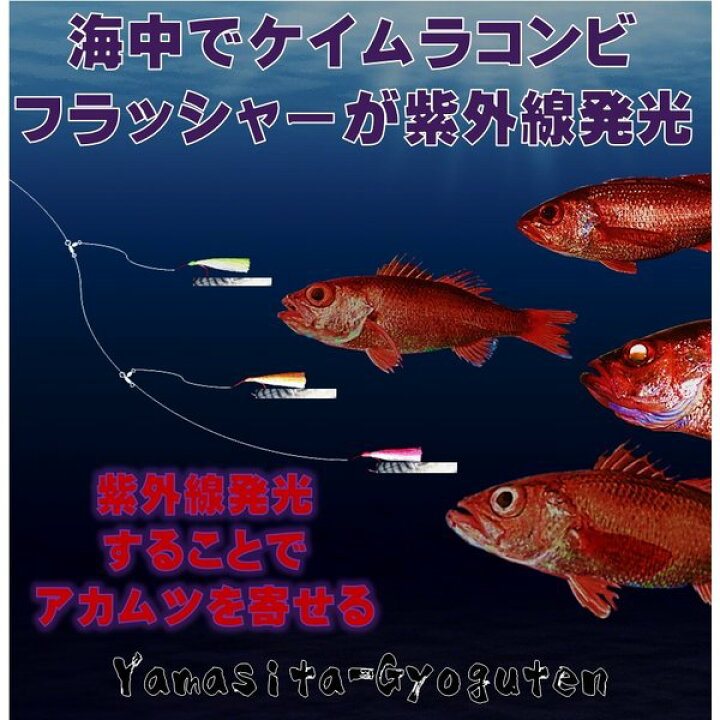 楽天市場 アカムツ 仕掛け 餌 ケイムラ フラッシャー ホタ針16号 天秤 吹流し３本針仕掛け アカムツ 仕掛け 餌 アカムツ仕掛け フラッシャー 仕掛け 胴付き仕掛け アカムツ 針 山下 漁具 アカムツ 餌 アカムツ エサ アカムツ ホタ針 山下漁具店 釣り侍のデコ針 山下漁具