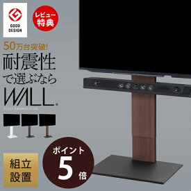 【豪華特典2個付き】 組立設置付き グッドデザイン賞受賞 テレビ台 WALLインテリアテレビスタンドV2 ハイタイプ 32~60v対応 壁寄せテレビ台 テレビボード TVスタンド 背面収納 コード収納 EQUALS イコールズ