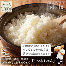 【先着順 クーポンで10%OFF】令和7年産 送料無料 米 白米 こつぶちゃん ブレンド米 2キロ 5キロ 10キロ 静岡県産 10割 "五つ星お米マイスターが等級外の小さめお米と一等米をブレンド" 国産 オリジナル 2kg 5kg 10kg 又平商店