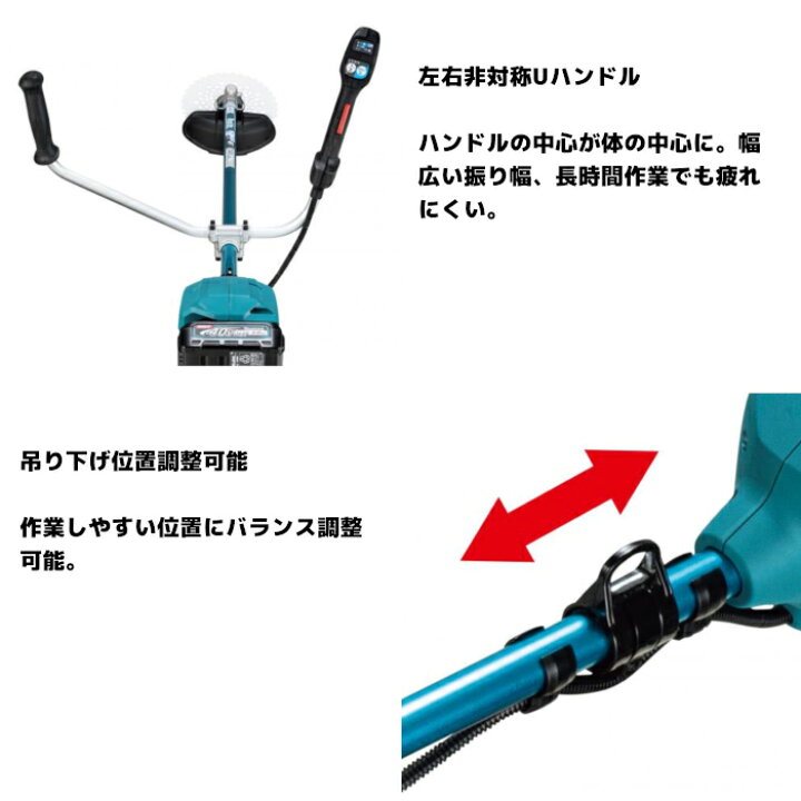 楽天市場】マキタ(makita) MUR012GZ 充電式草刈機 Uハンドル(左右  