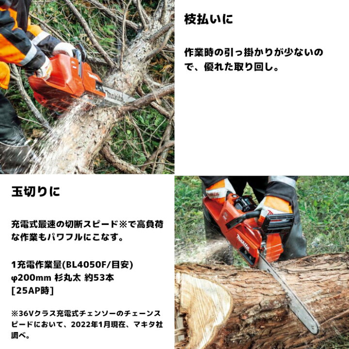 楽天市場】マキタ(makita) MUC018GZR3+XGT6 充電式チェンソー バッテリ 