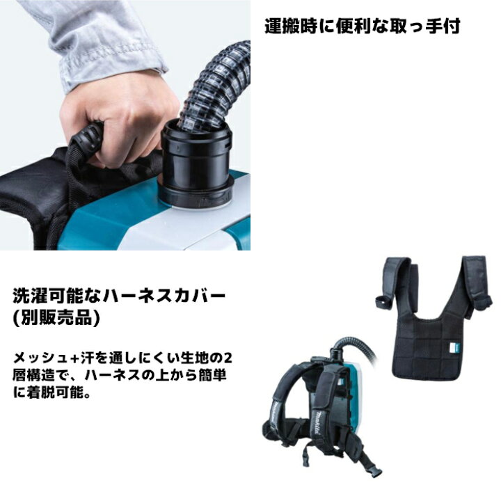楽天市場】マキタ(makita) VC008GZ 充電式背負クリーナ 40Vmax 無線 