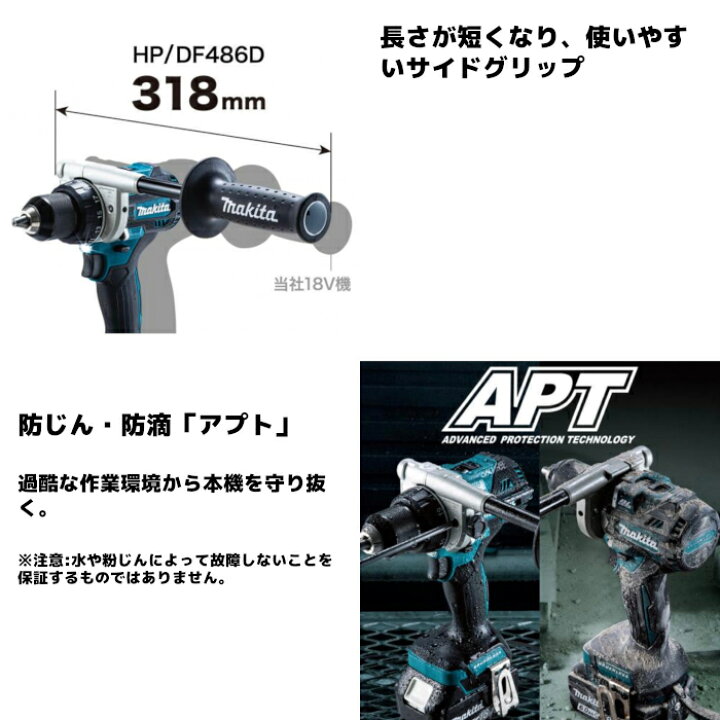楽天市場】マキタ(makita) DF486DZ 充電式ドライバドリル 18V 本体のみ 