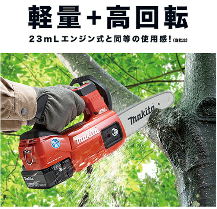 楽天市場】マキタ(makita) MUC254DZNR 充電式チェンソー 薄刃 ガイド 