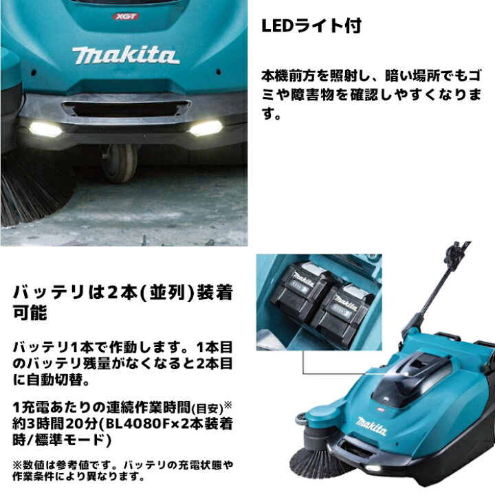 楽天市場】マキタ(makita) VS001GZ 充電式スイーパ 40Vmax 本体のみ 
