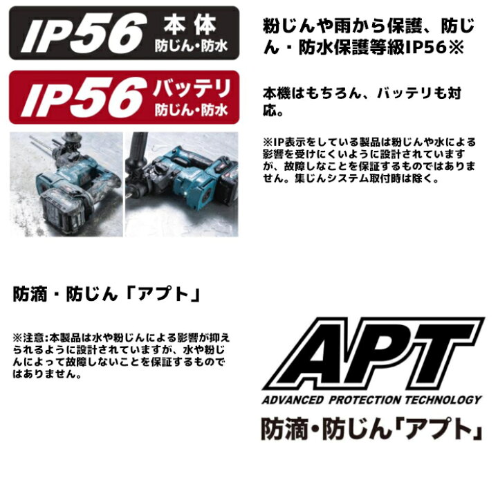 楽天市場】マキタ(makita) HR010GRDXV 充電式ハンマドリル (青) 40Vmax 