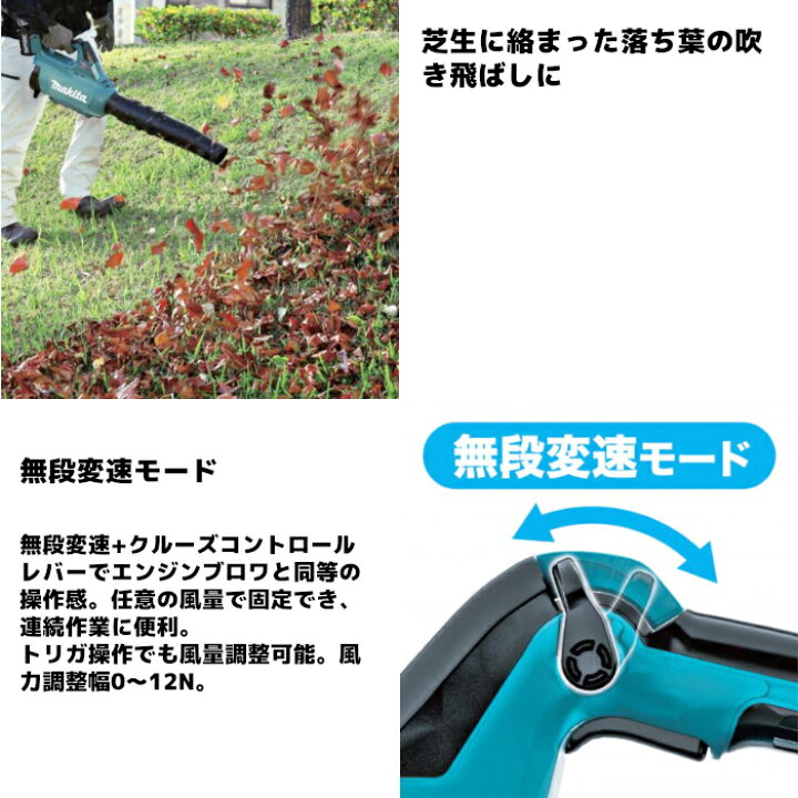楽天市場】マキタ(makita) MUB001GRDX 充電式ブロワ バッテリBL4025x2 