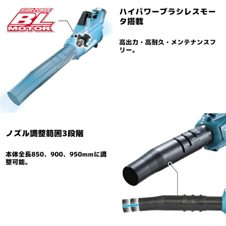楽天市場】マキタ(makita) MUB001GRDX 充電式ブロワ バッテリBL4025x2 