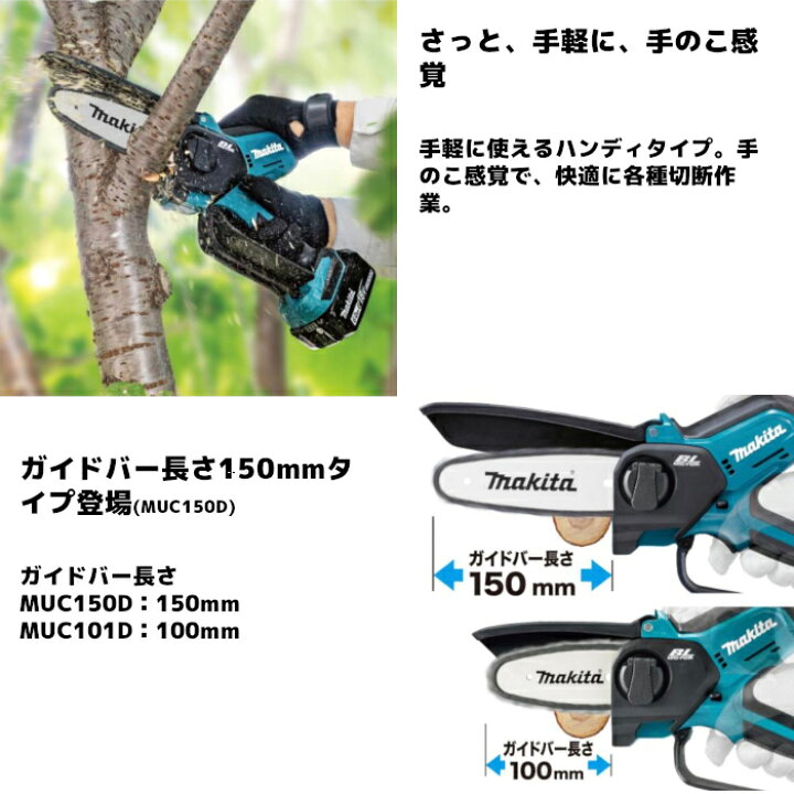 楽天市場】マキタ(makita) MUC150DRG 充電式ハンディソー 18V バッテリ 