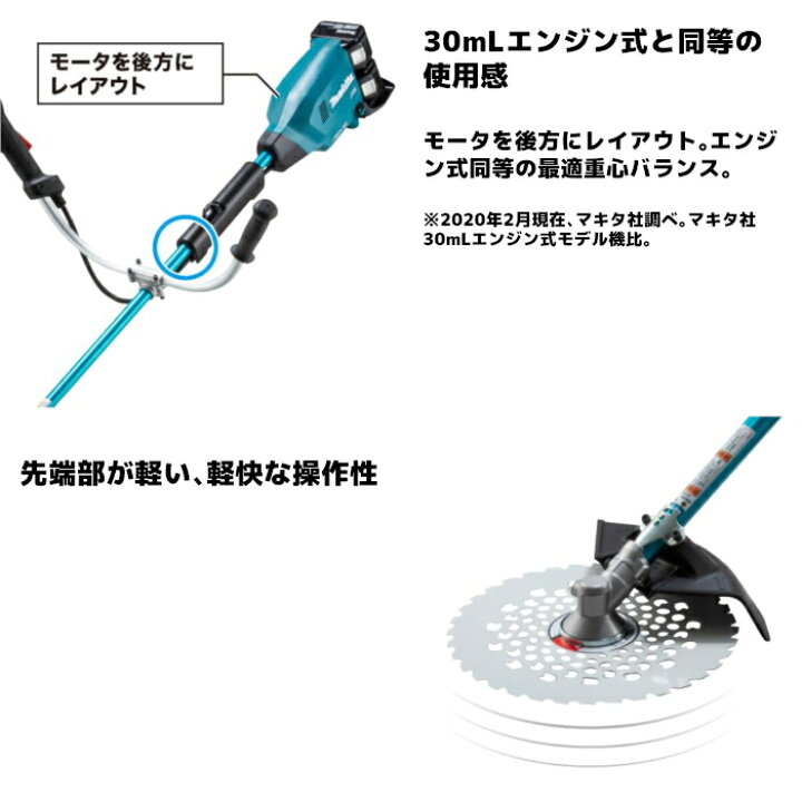 楽天市場】マキタ(makita) MUR369UDG2 充電式草刈機 Uハンドル 18V6Ah 