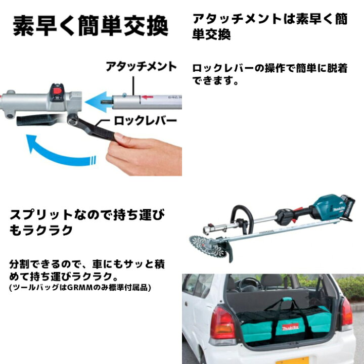 楽天市場】マキタ(makita) MUX01GZ 充電式スプリットモータ 40Vmax 